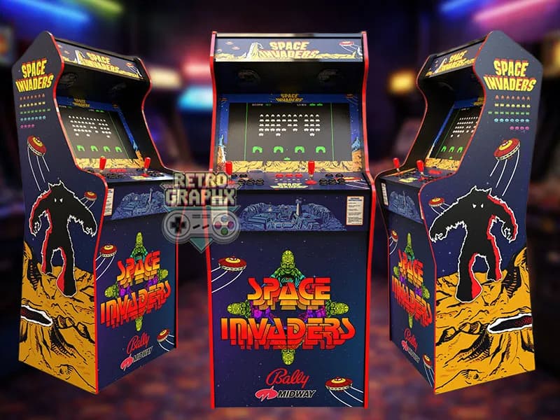 Space Invaders | Design Micro center complet | Fichiers digitaux PDF PSD