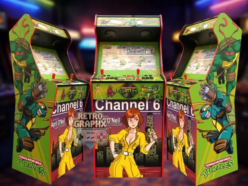 Teenage Mutant Ninja Turtles | Design arcade complet | Fichiers digitaux PDF PSD