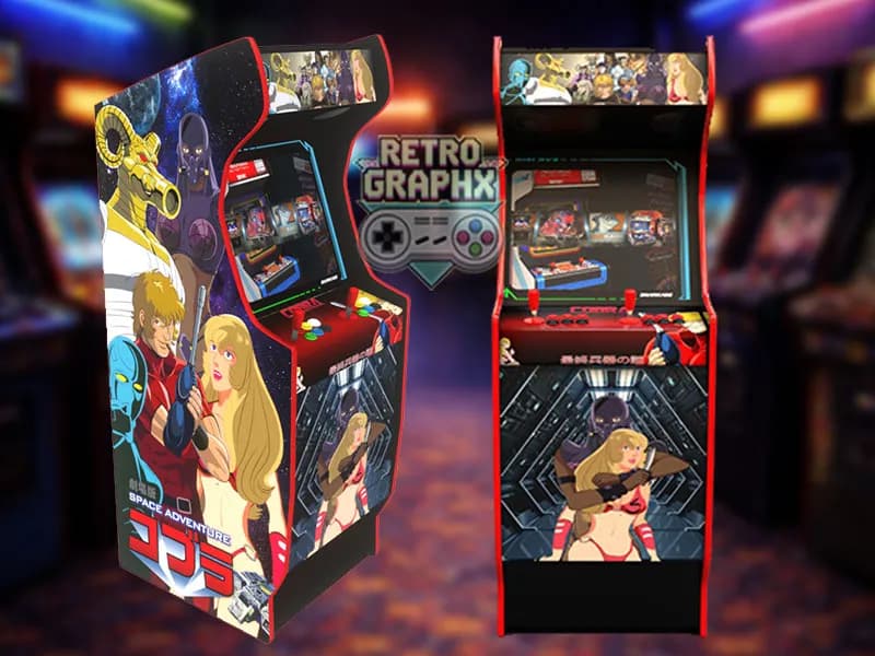 Space adventures cobra | Design arcade complet | Fichiers digitaux PDF PSD