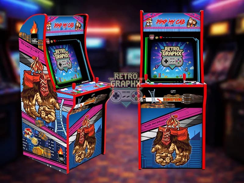 Donkey Kong | Design arcade1up complet | Fichiers digitaux PDF PSD