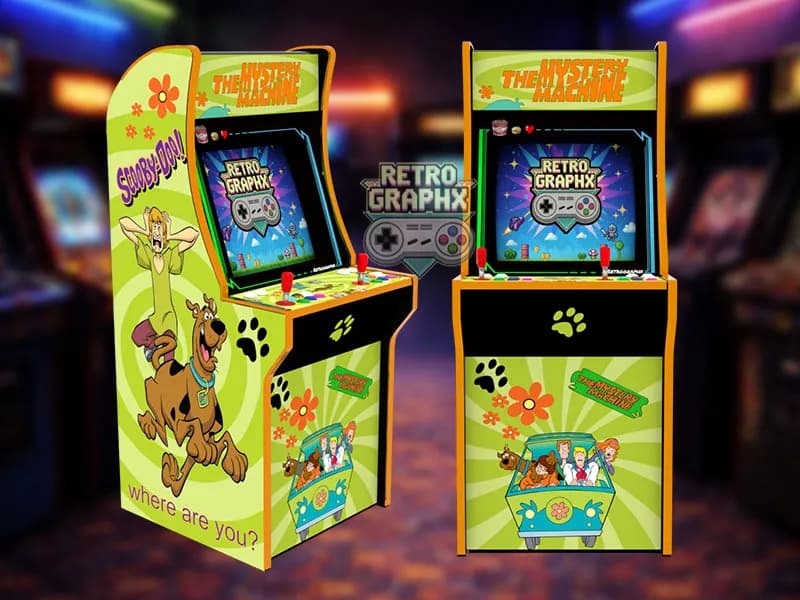 ScoobyDoo | Design arcade1up complet | Fichiers digitaux PDF PSD