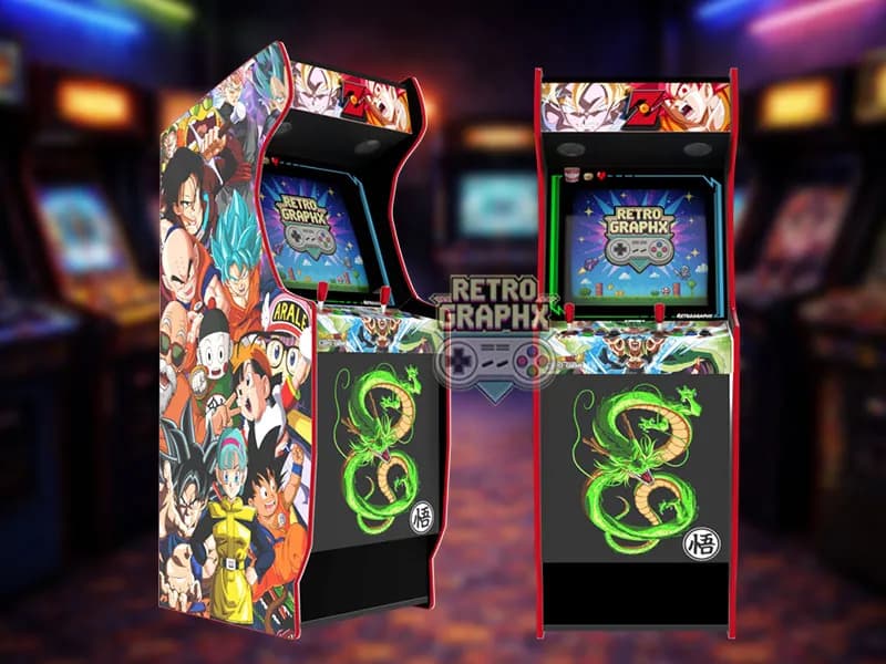 Dragon Ball Z | Stickerbomb | Euro Edition | Digital Files PDF PSD arcade design - front view