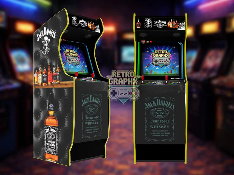 Jack Daniels | Design arcade complet | Fichiers digitaux PDF PSD