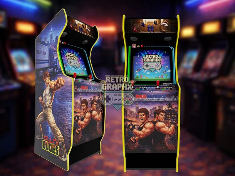 Bad Dudes | Euro Edition | Fichiers digitaux PDF PSD arcade design - front view