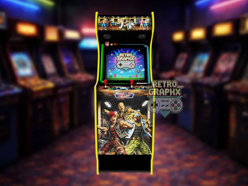 Final Fight | Euro Edition | Fichiers digitaux PDF PSD arcade design - front view