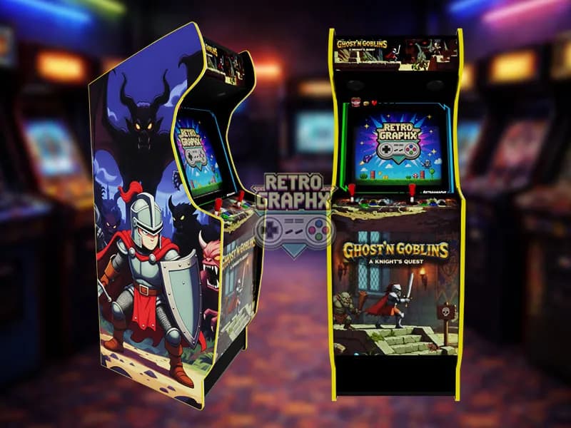 Ghouls'n ghost | Euro Edition | Fichiers digitaux PDF PSD arcade design - front view