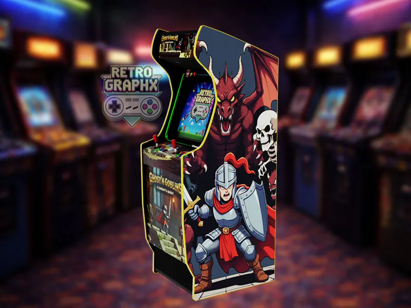 Ghouls'n ghost | Euro Edition | Fichiers digitaux PDF PSD arcade design - right side view