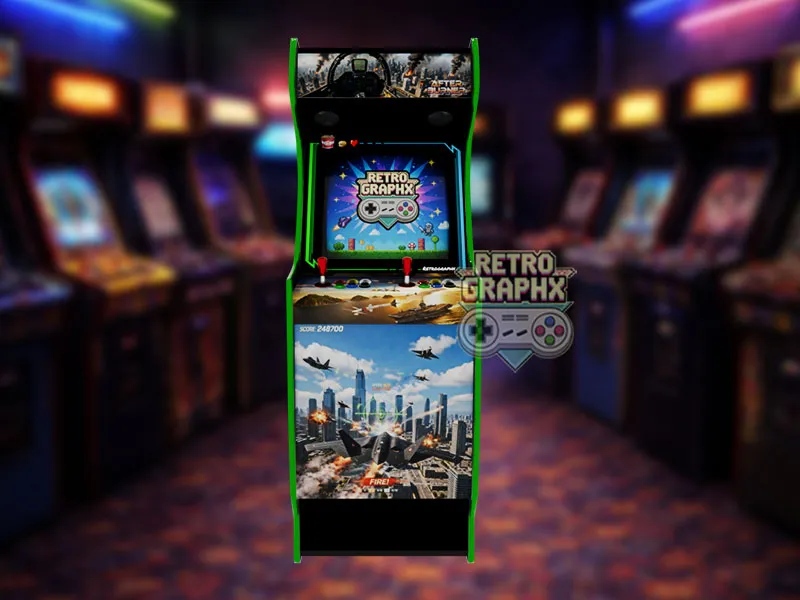 After Burner | Euro Edition | Fichiers digitaux PDF PSD arcade design - front view